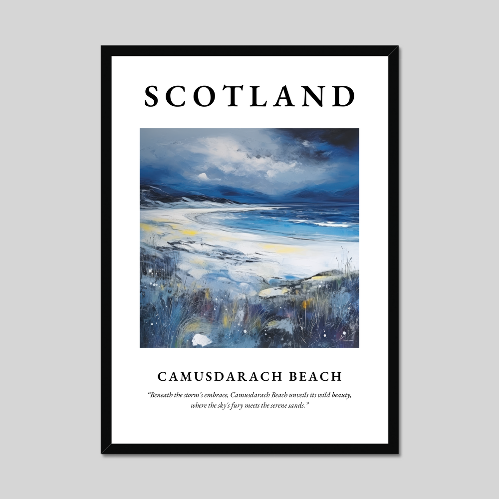 Poster of Camusdarach Beach, Scotland.