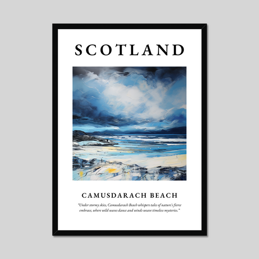 Poster of Camusdarach Beach, Scotland.