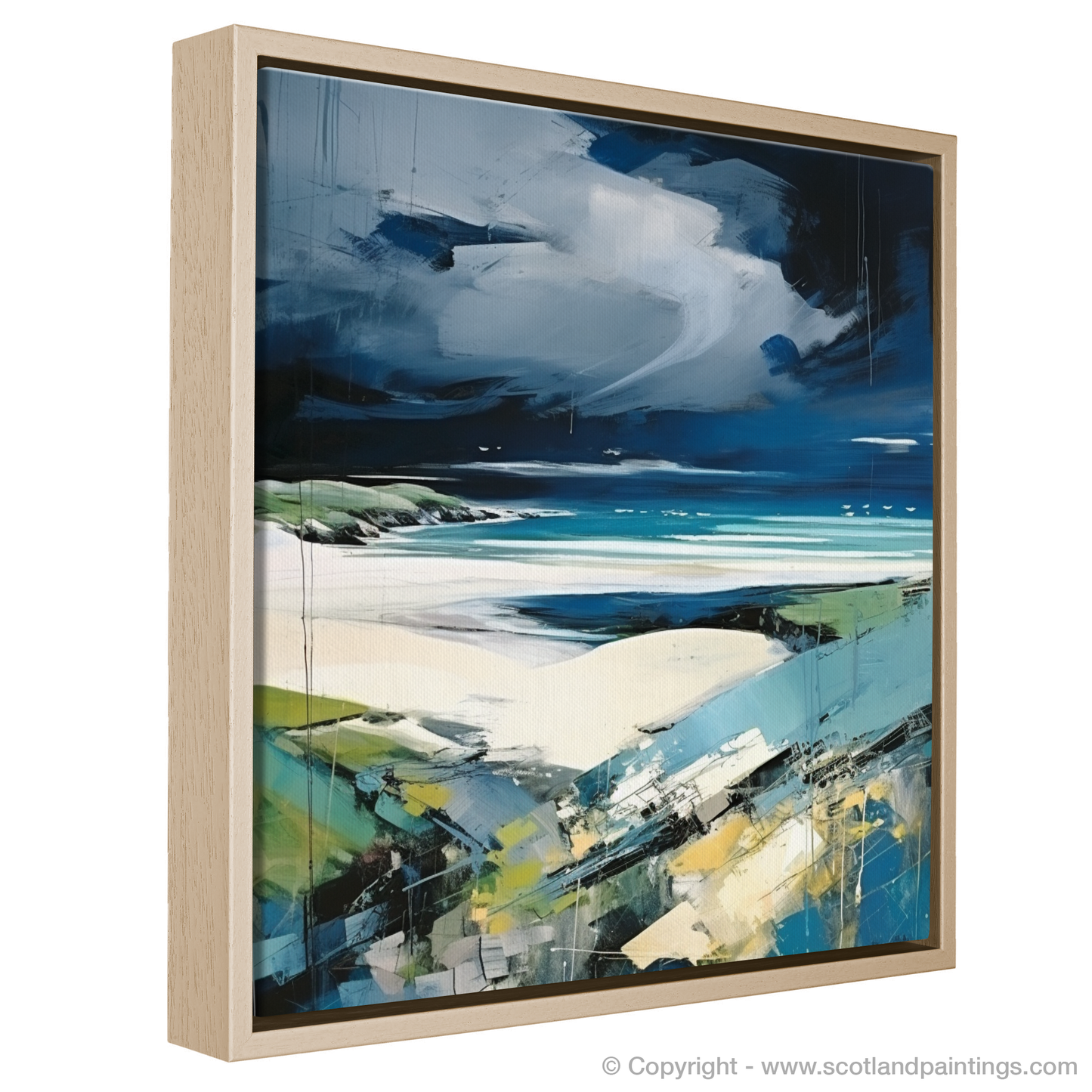 Storm Over Camusdarach: An Abstract Impressionist Interpretation