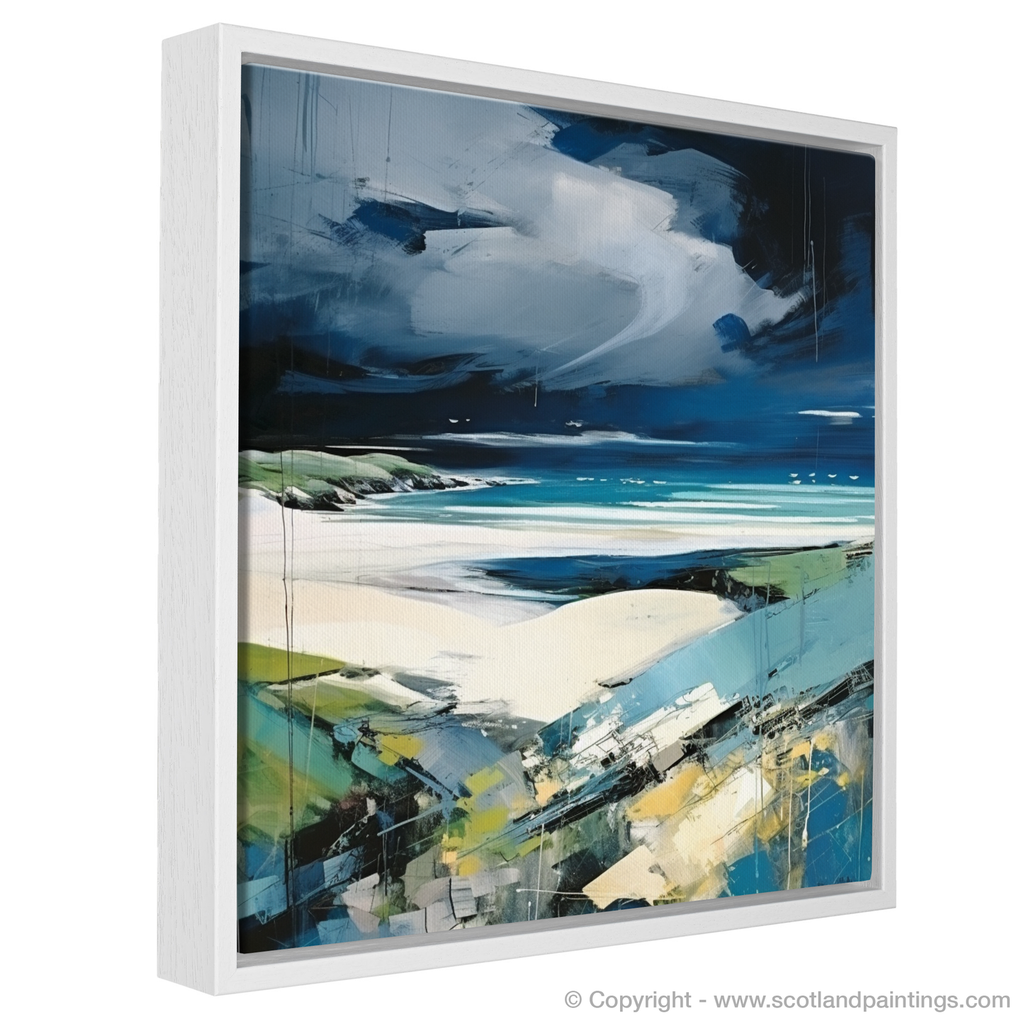 Storm Over Camusdarach: An Abstract Impressionist Interpretation