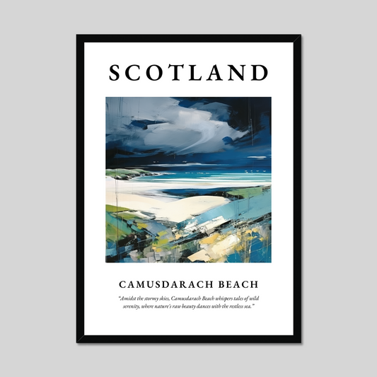 Poster of Camusdarach Beach, Scotland.