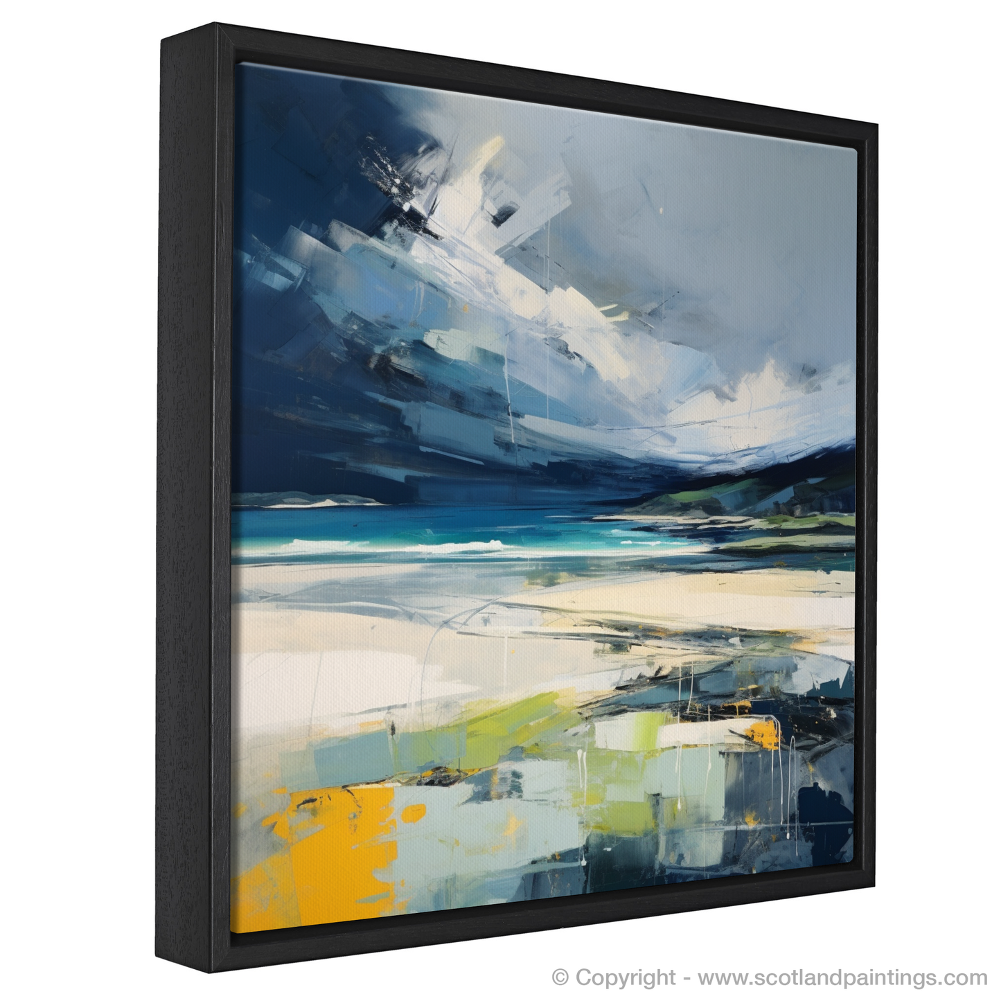 Stormy Embrace: Abstract Impressions of Camusdarach Beach