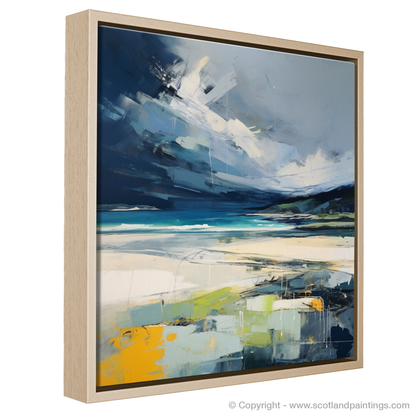 Stormy Embrace: Abstract Impressions of Camusdarach Beach