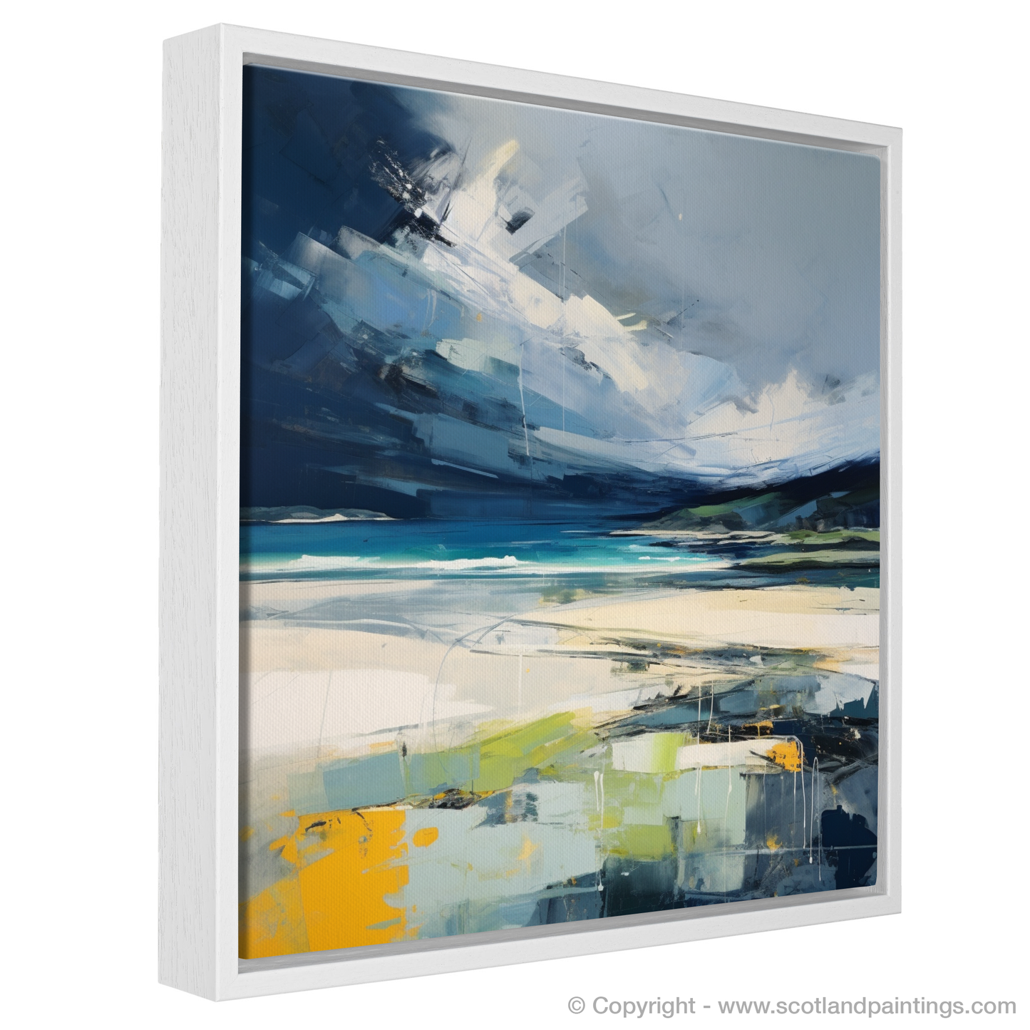 Stormy Embrace: Abstract Impressions of Camusdarach Beach