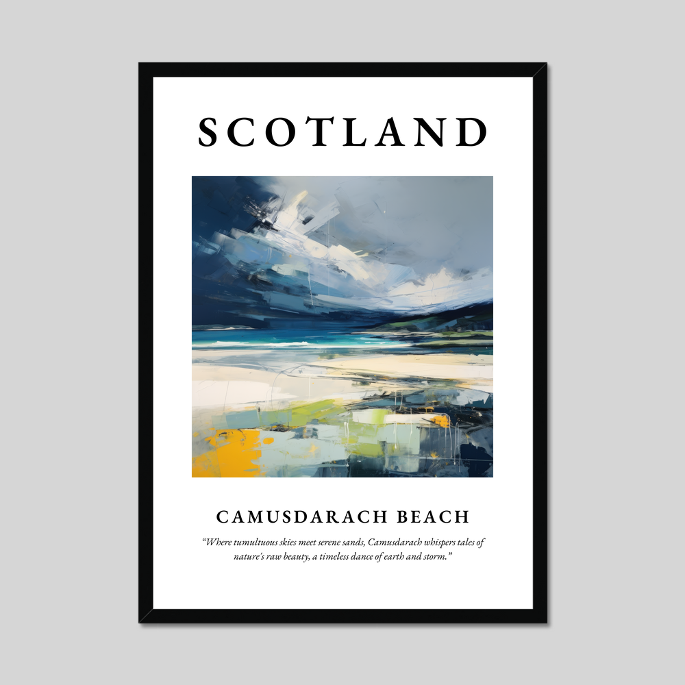 Poster of Camusdarach Beach, Scotland.