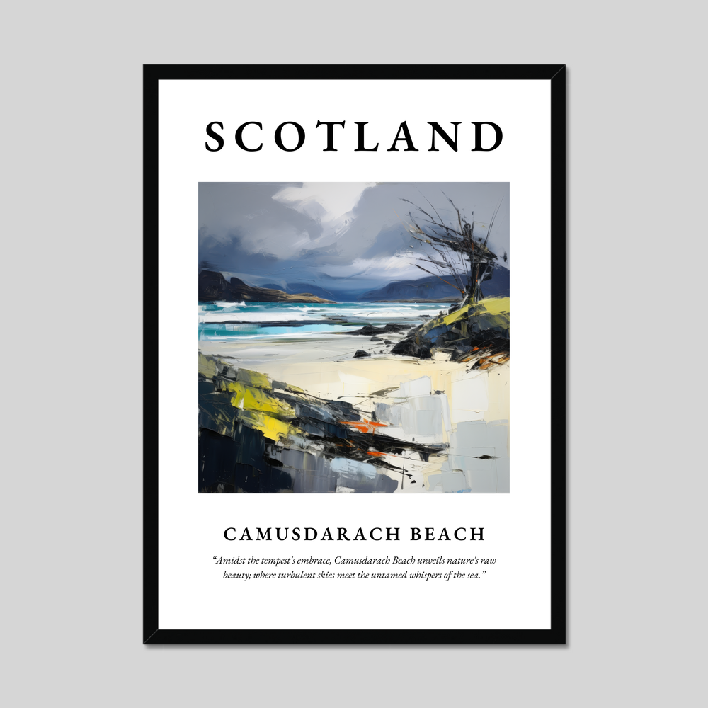 Poster of Camusdarach Beach, Scotland.