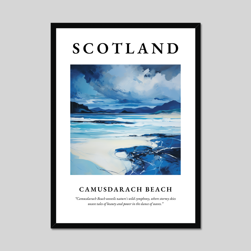 Poster of Camusdarach Beach, Scotland.