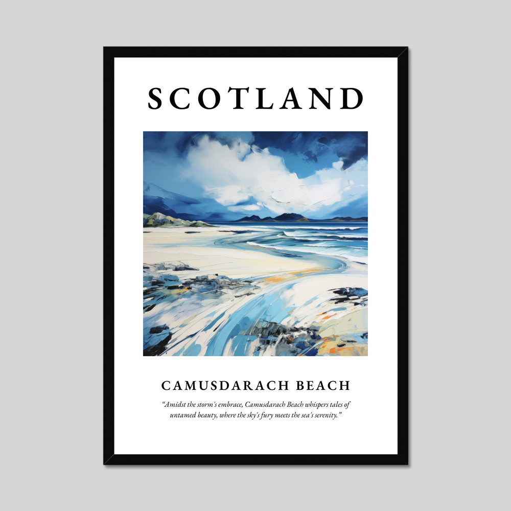 Poster of Camusdarach Beach, Scotland.