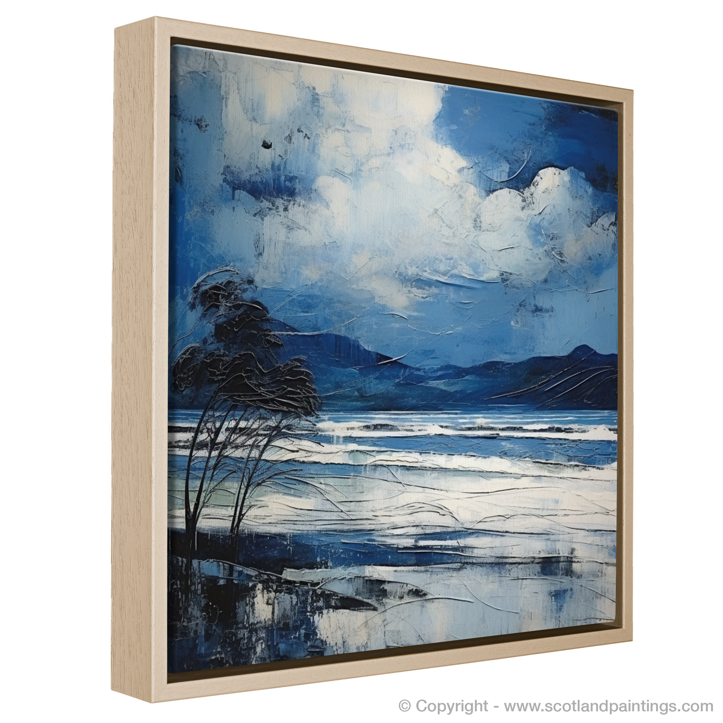 Storm over Camusdarach Beach: An Abstract Expressionist Ode to Scotland's Coast