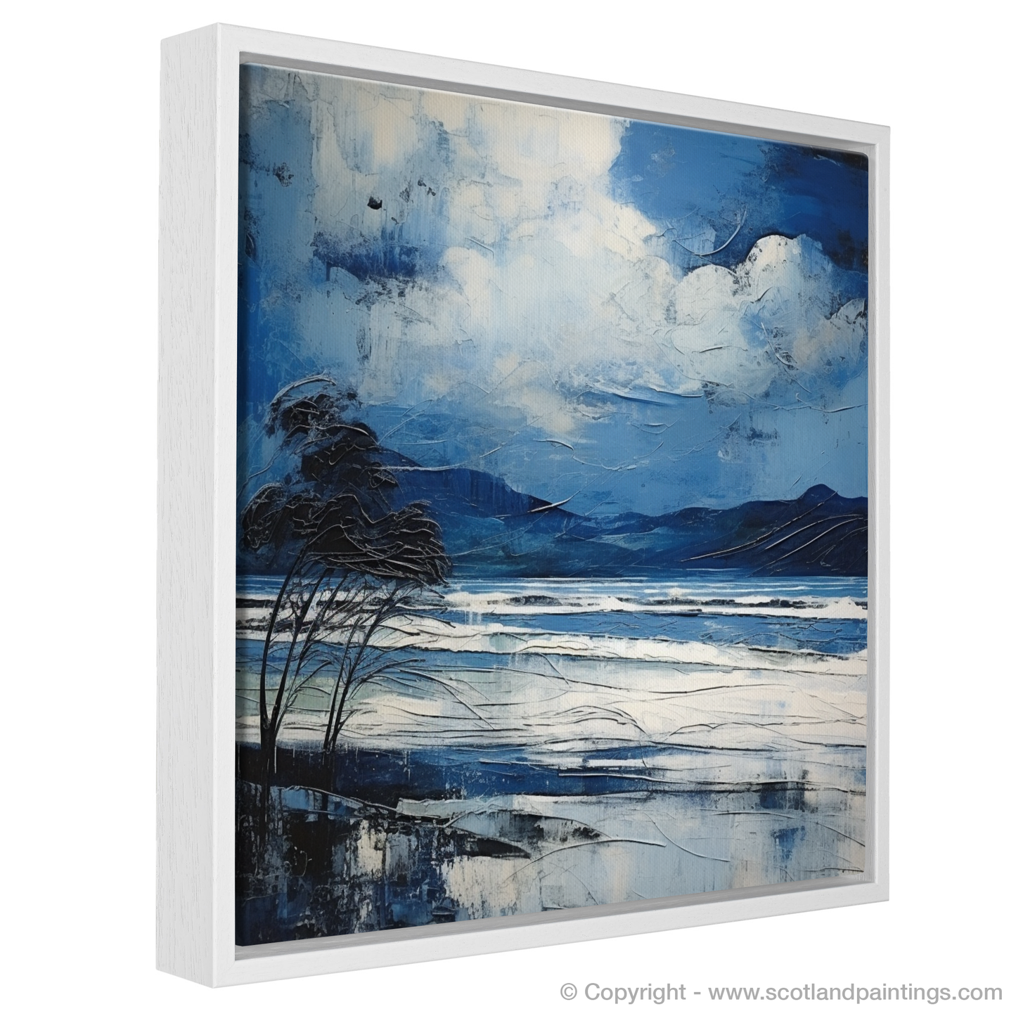 Storm over Camusdarach Beach: An Abstract Expressionist Ode to Scotland's Coast