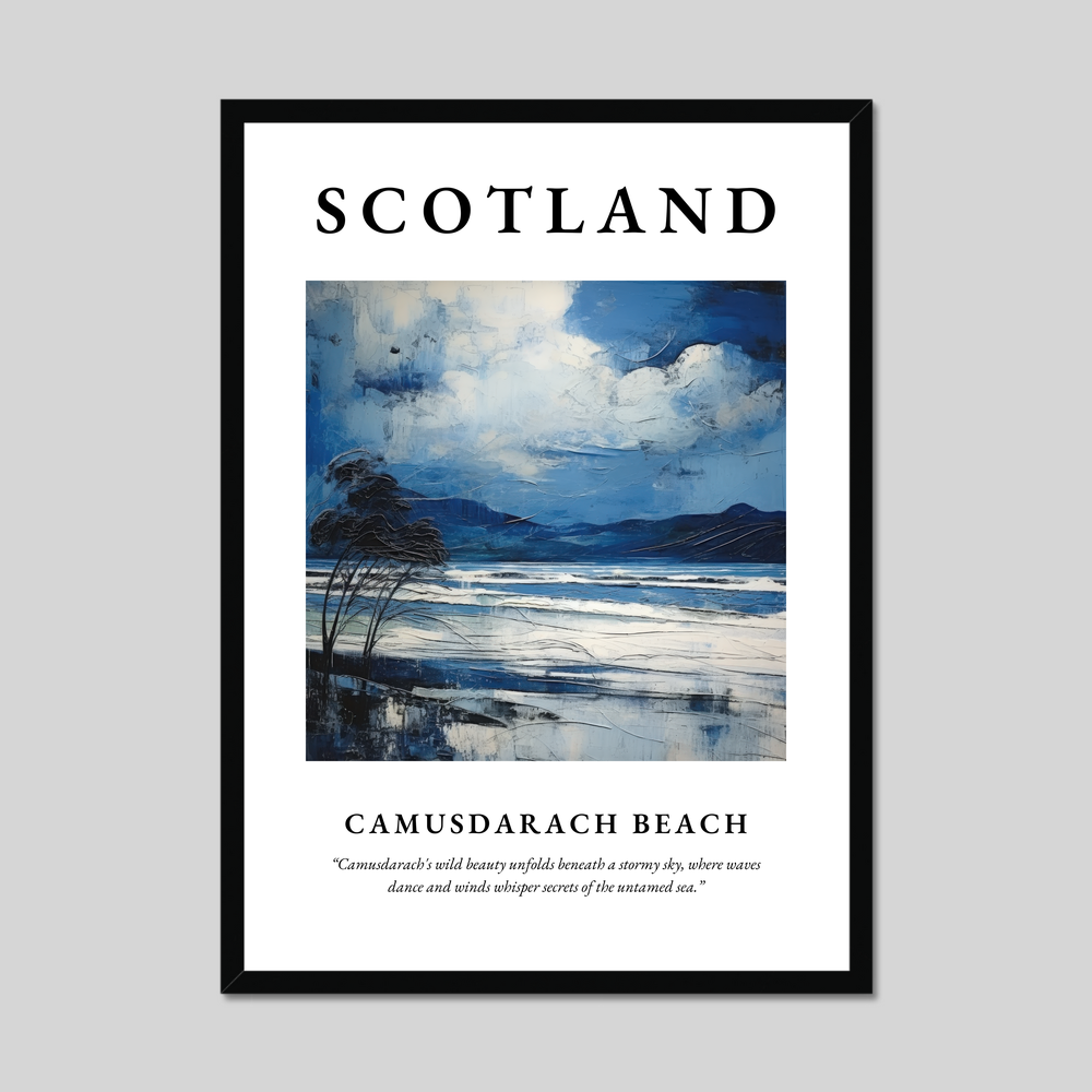 Poster of Camusdarach Beach, Scotland.