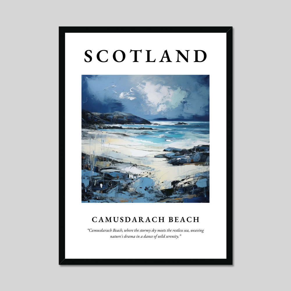 Poster of Camusdarach Beach, Scotland.