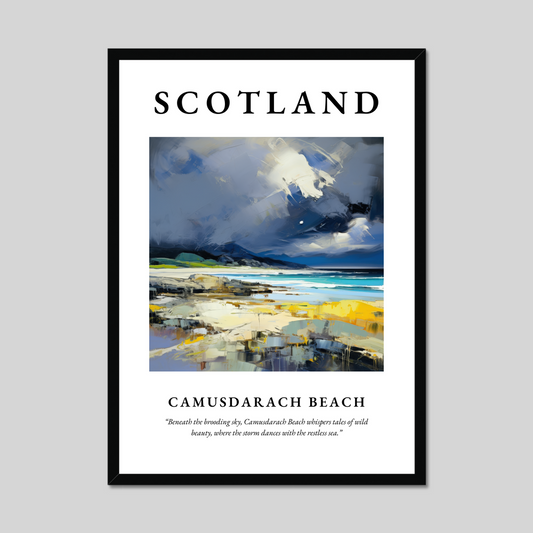 Poster of Camusdarach Beach, Scotland.