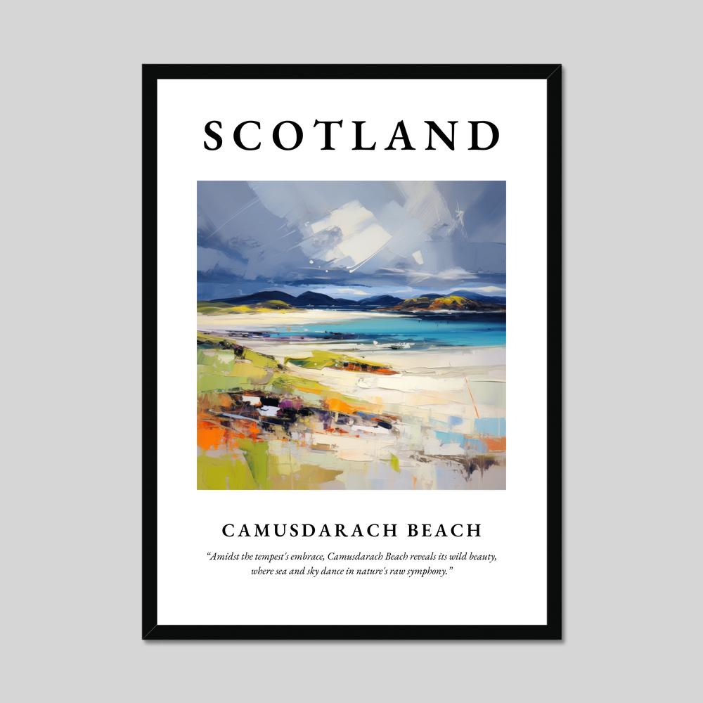 Poster of Camusdarach Beach, Scotland.