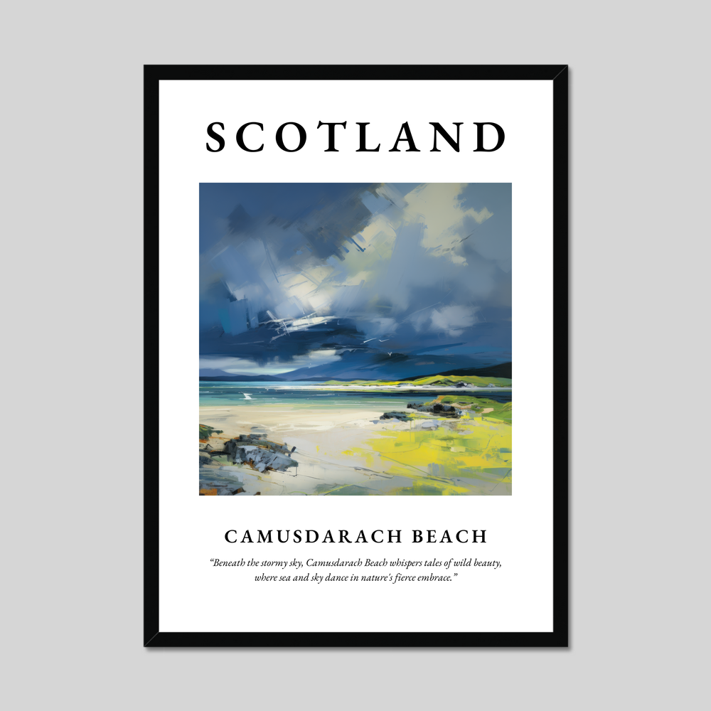 Poster of Camusdarach Beach, Scotland.