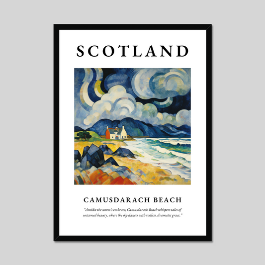 Poster of Camusdarach Beach, Scotland.