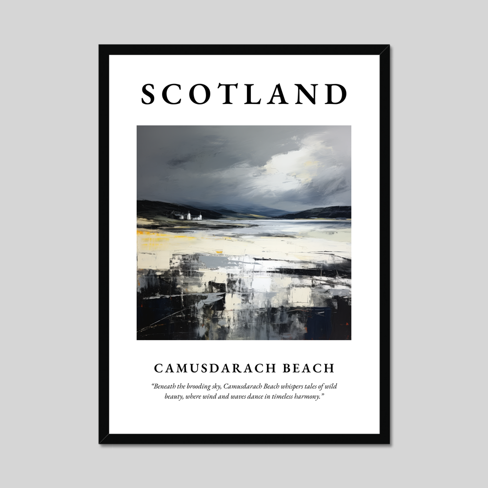 Poster of Camusdarach Beach, Scotland.