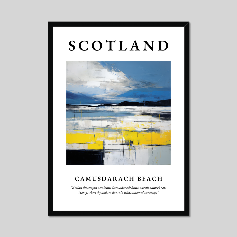 Poster of Camusdarach Beach, Scotland.