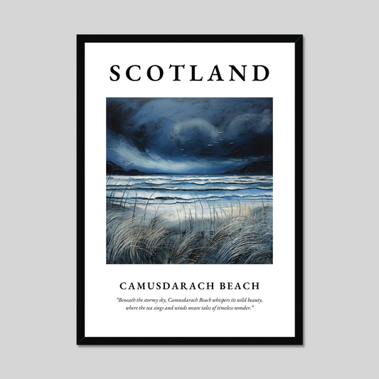 Poster of Camusdarach Beach, Scotland.