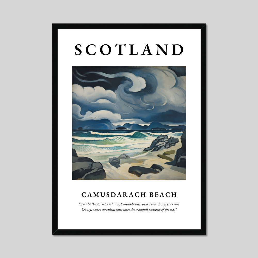 Poster of Camusdarach Beach, Scotland.