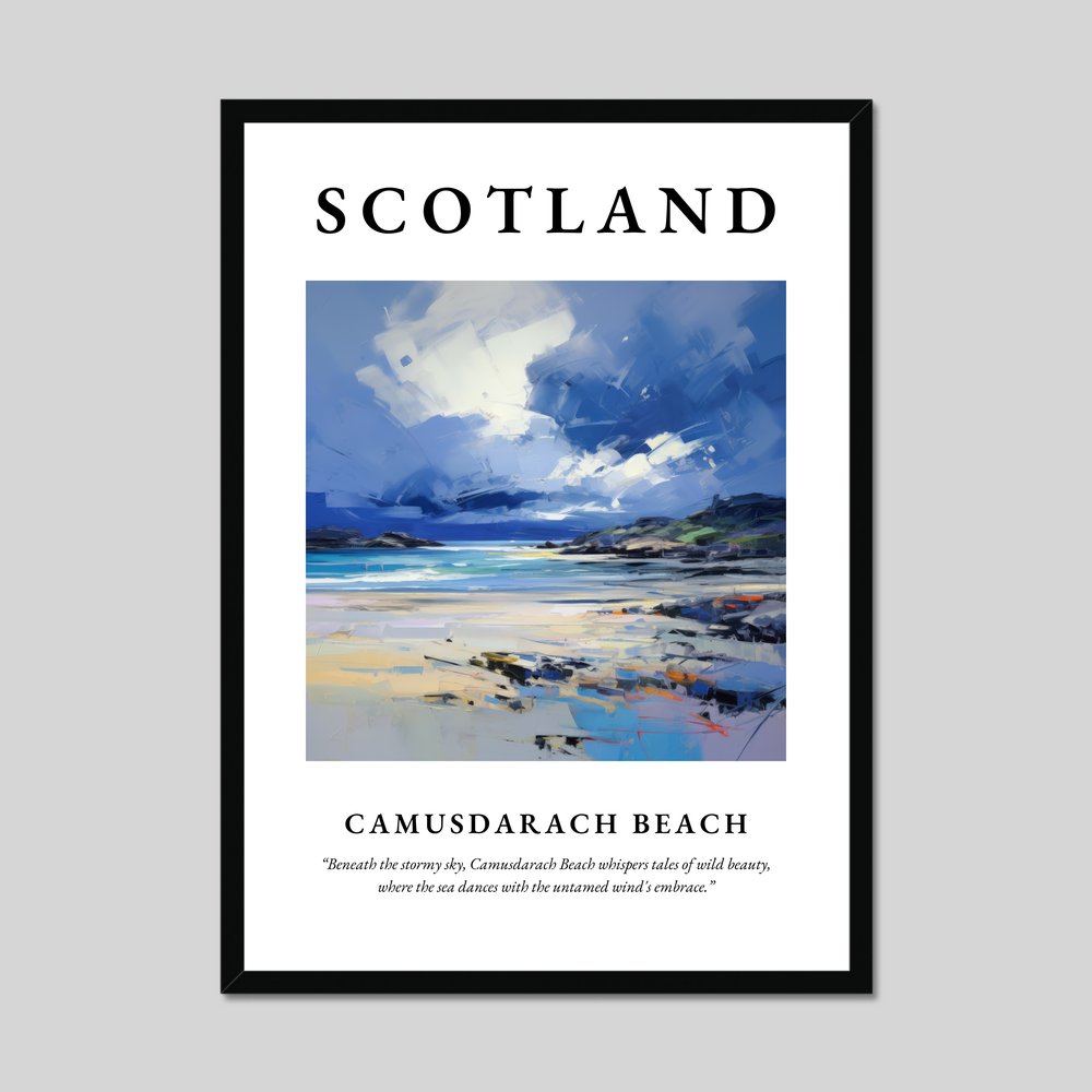 Poster of Camusdarach Beach, Scotland.