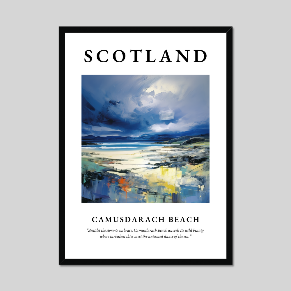 Poster of Camusdarach Beach, Scotland.