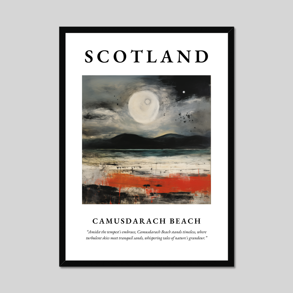 Poster of Camusdarach Beach, Scotland.