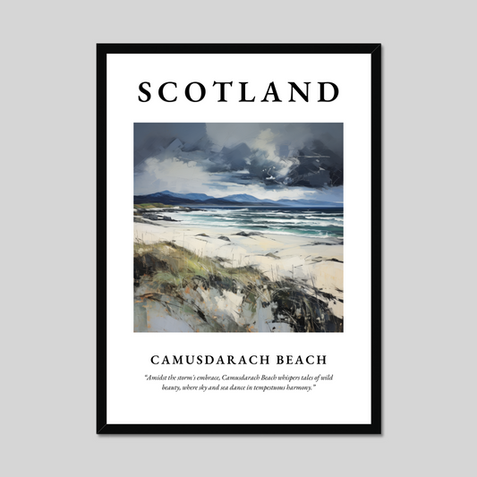 Poster of Camusdarach Beach, Scotland.