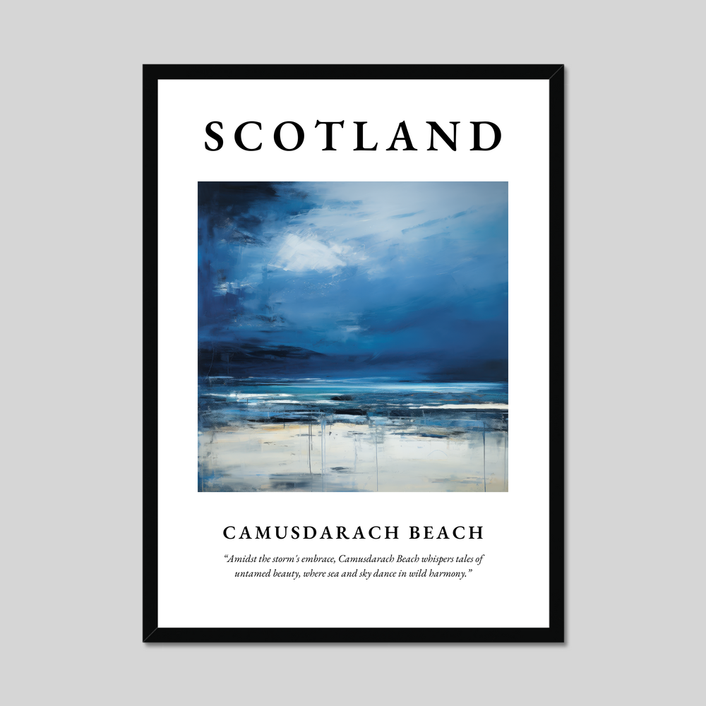 Poster of Camusdarach Beach, Scotland.