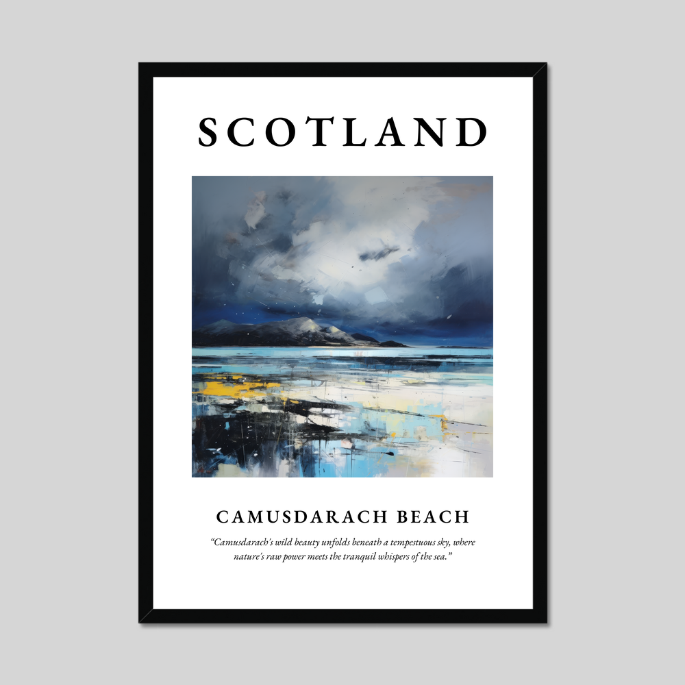 Poster of Camusdarach Beach, Scotland.