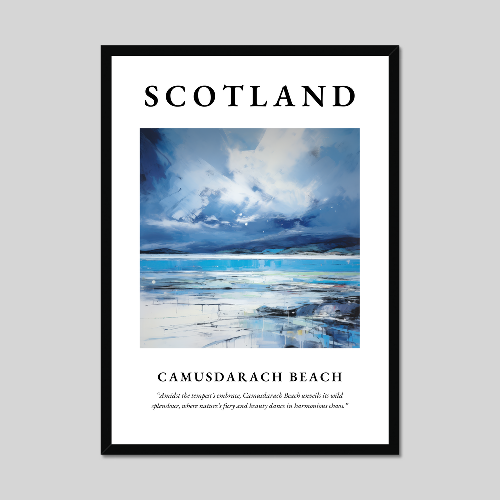 Poster of Camusdarach Beach, Scotland.