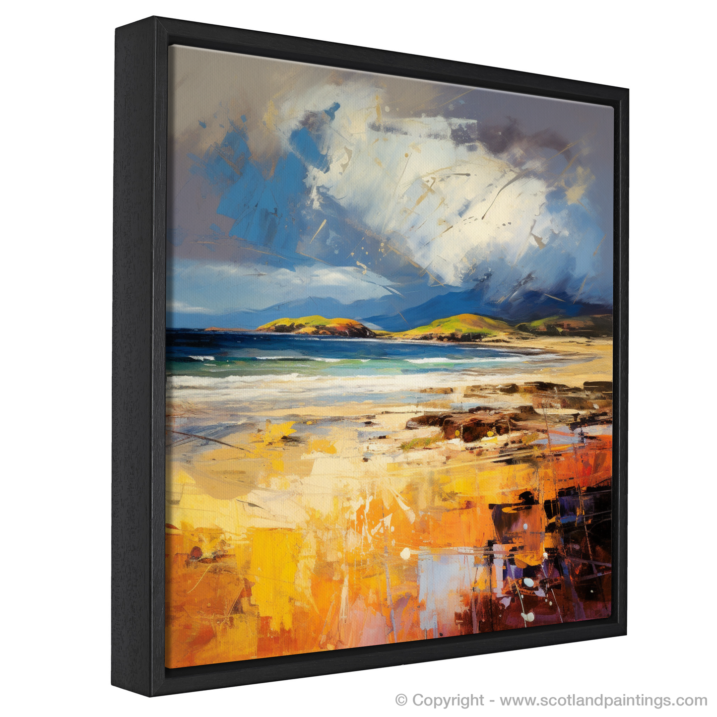 Camusdarach Fury: An Abstract Expression of Scottish Wildness