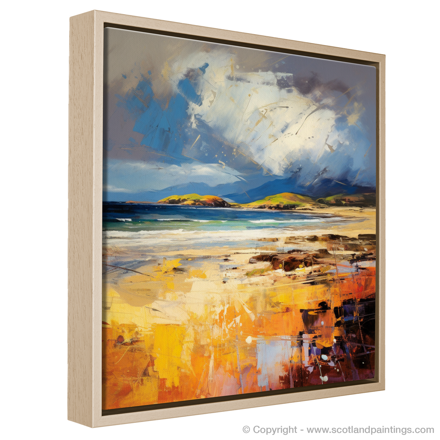 Camusdarach Fury: An Abstract Expression of Scottish Wildness