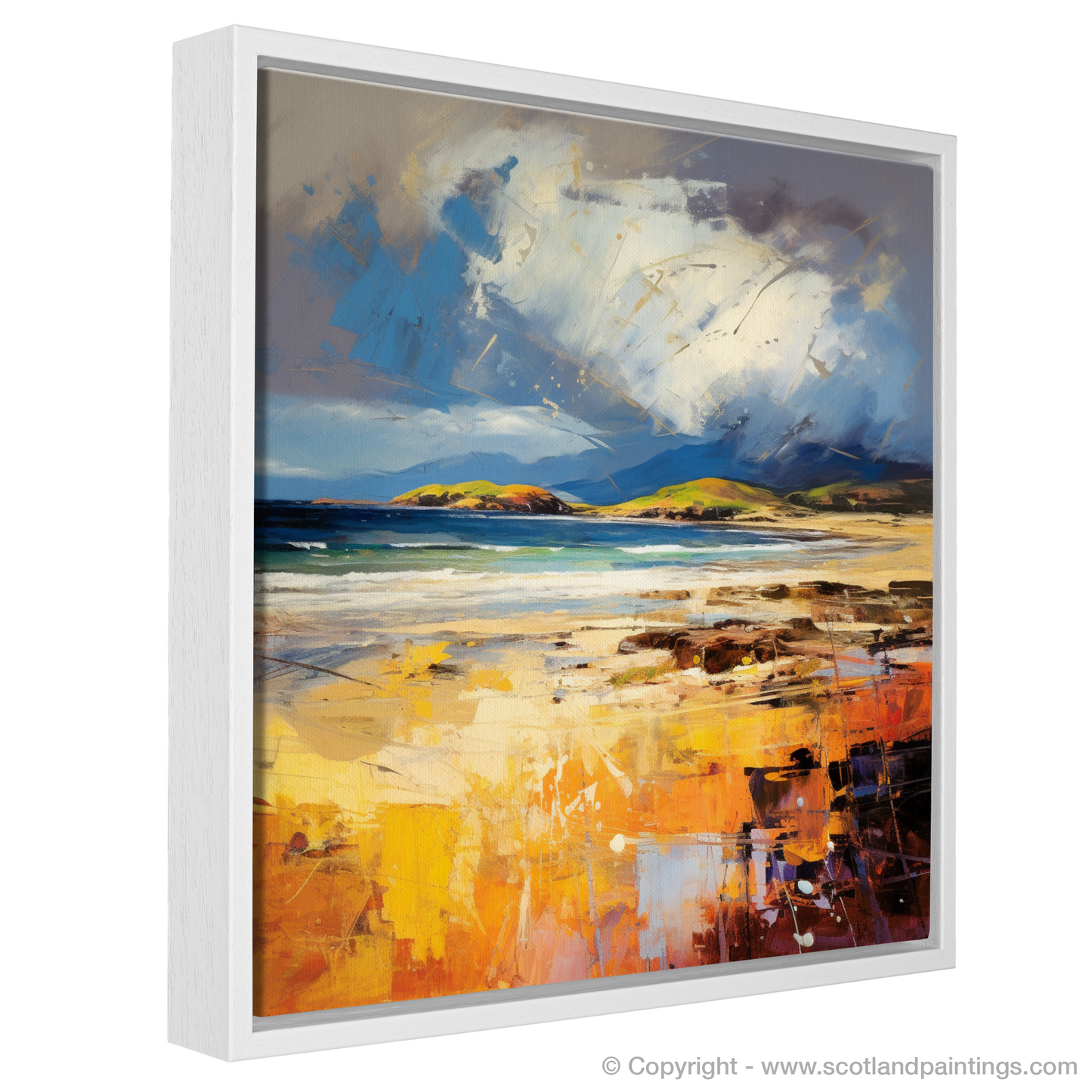 Camusdarach Fury: An Abstract Expression of Scottish Wildness