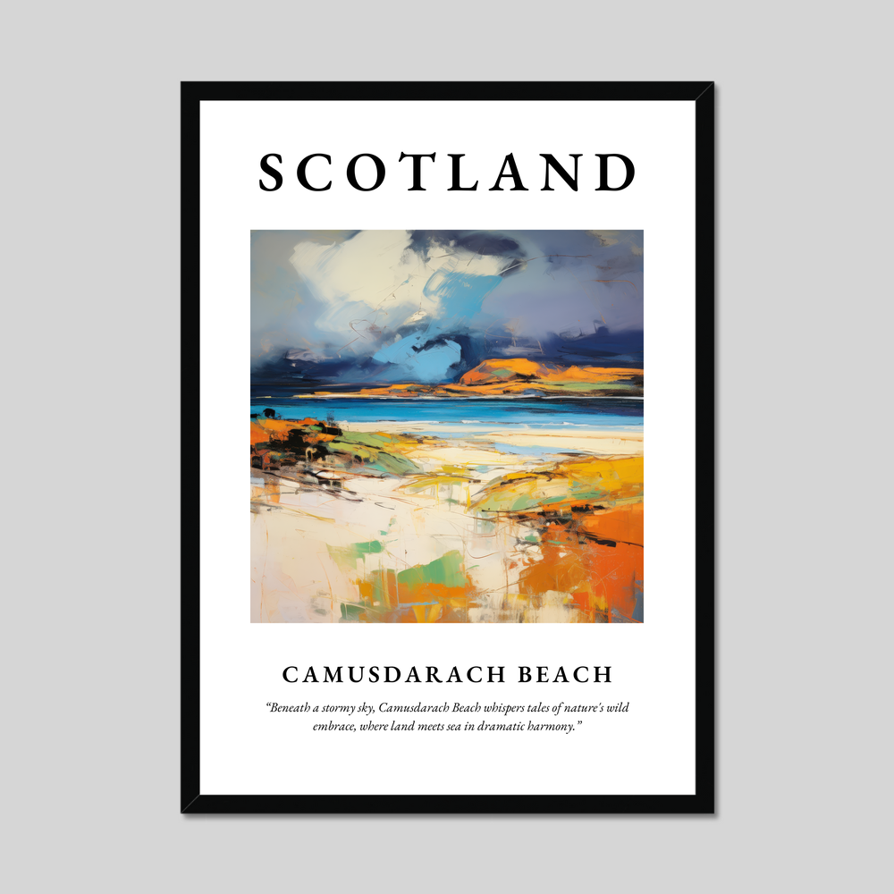 Poster of Camusdarach Beach, Scotland.