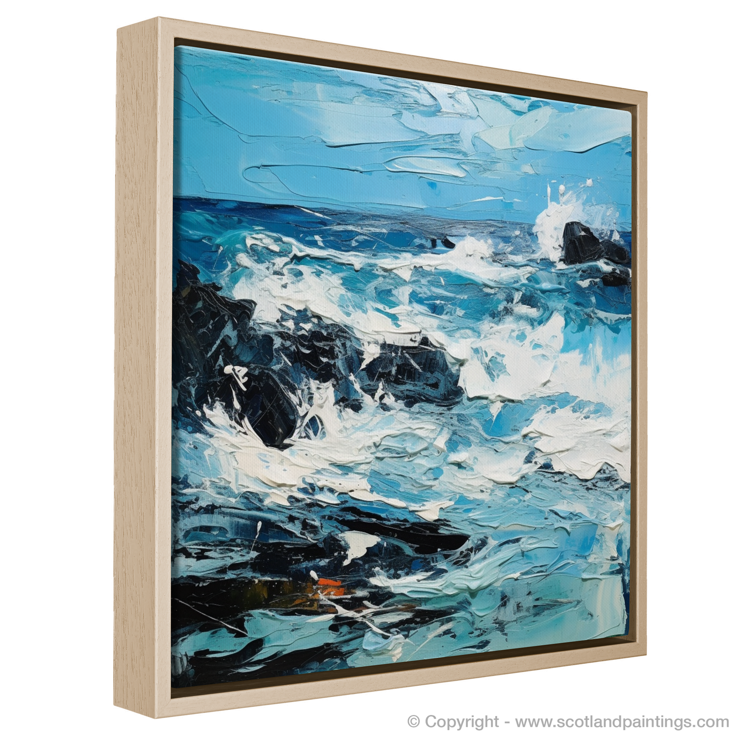 Storm's Embrace: An Abstract Impression of Camusdarach Beach