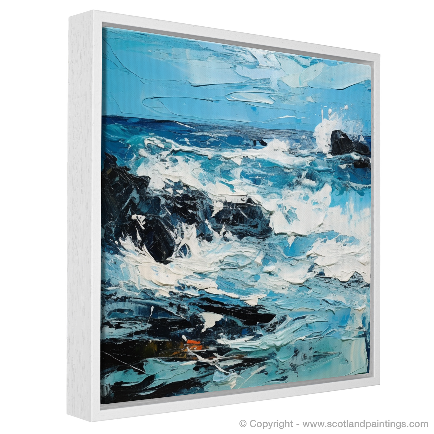 Storm's Embrace: An Abstract Impression of Camusdarach Beach