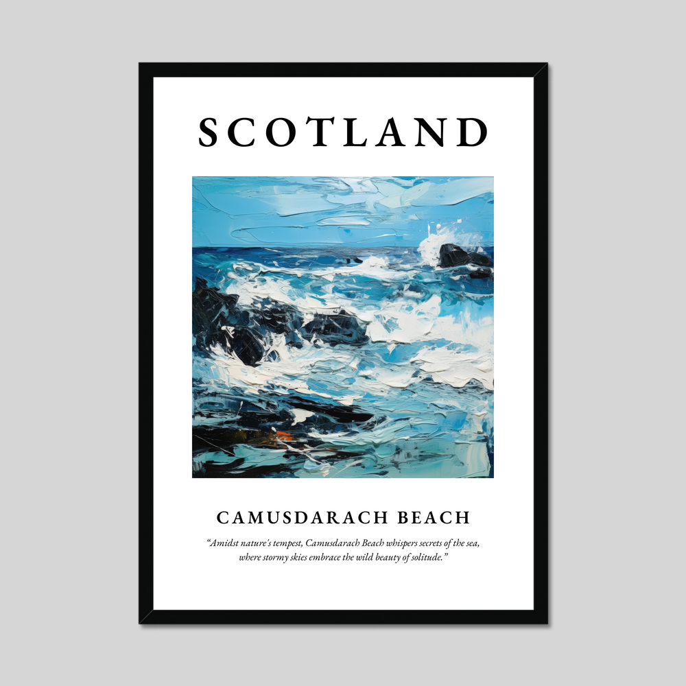 Poster of Camusdarach Beach, Scotland.