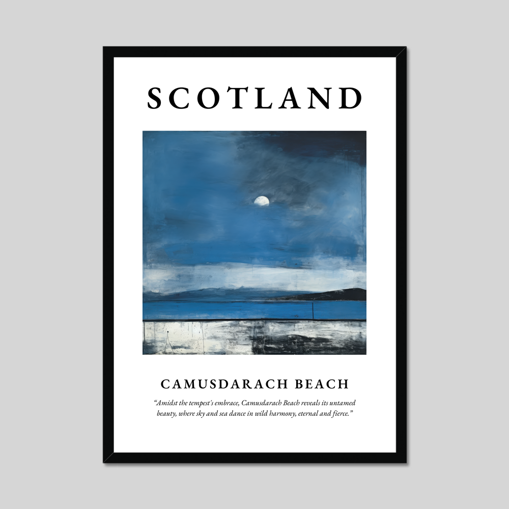 Poster of Camusdarach Beach, Scotland.