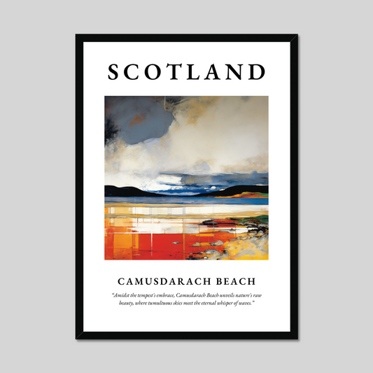 Poster of Camusdarach Beach, Scotland.