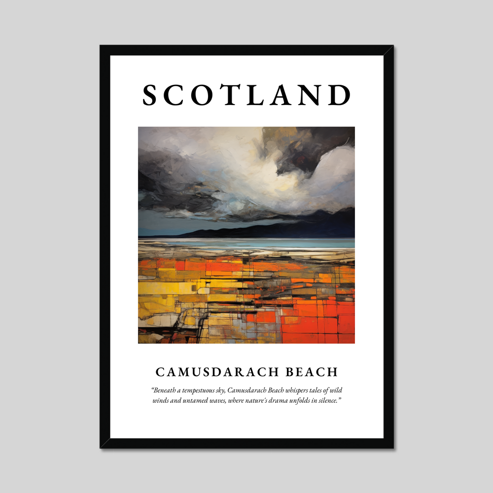 Poster of Camusdarach Beach, Scotland.