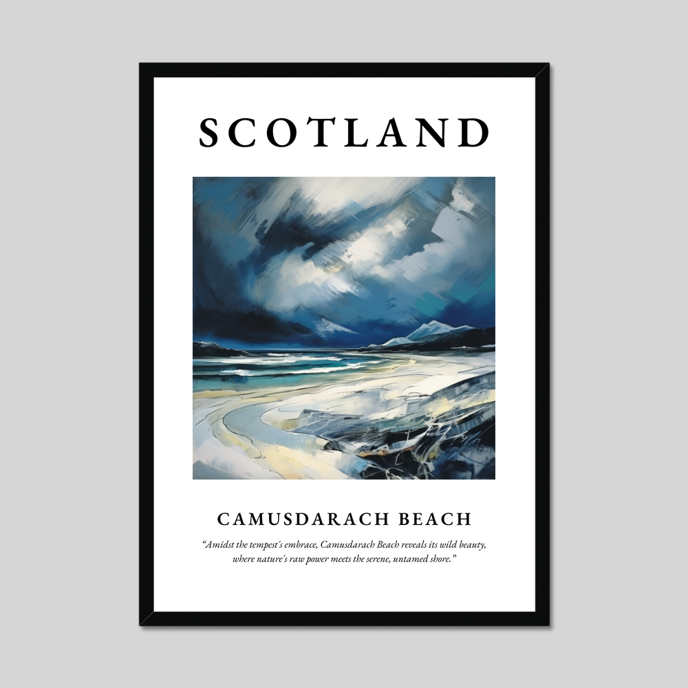 Poster of Camusdarach Beach, Scotland.