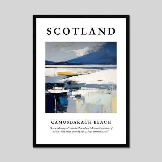 Poster of Camusdarach Beach, Scotland.