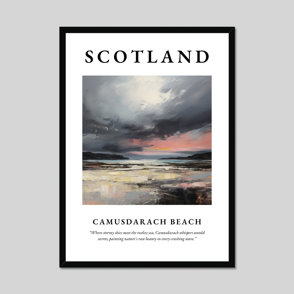 Poster of Camusdarach Beach, Scotland.