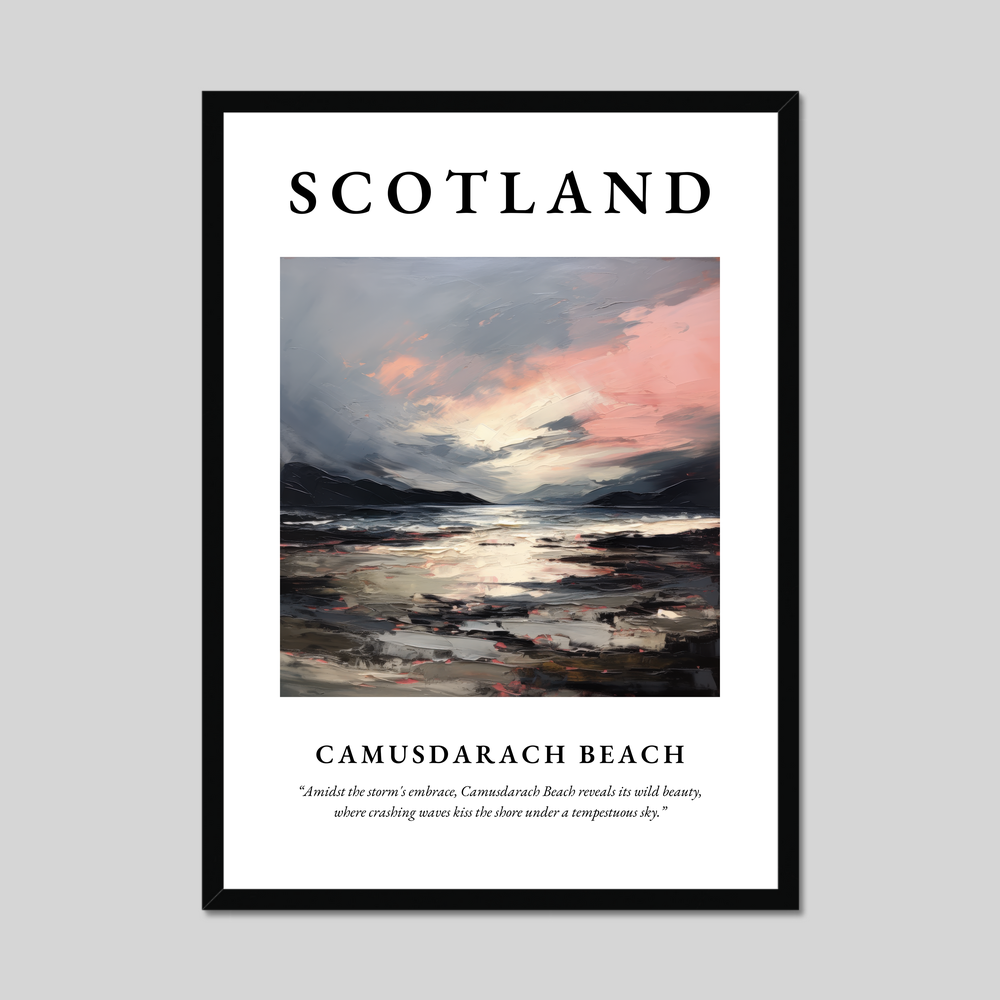 Poster of Camusdarach Beach, Scotland.