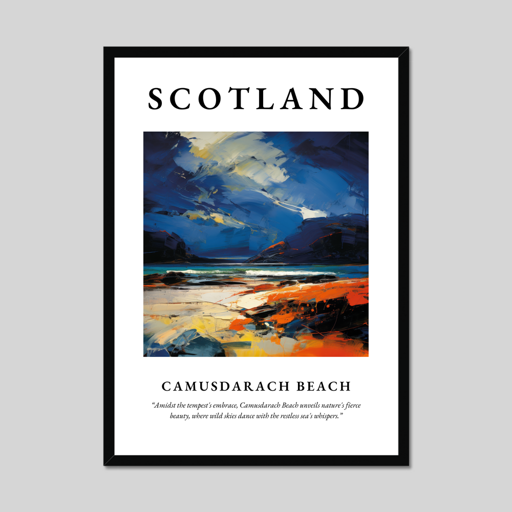 Poster of Camusdarach Beach, Scotland.