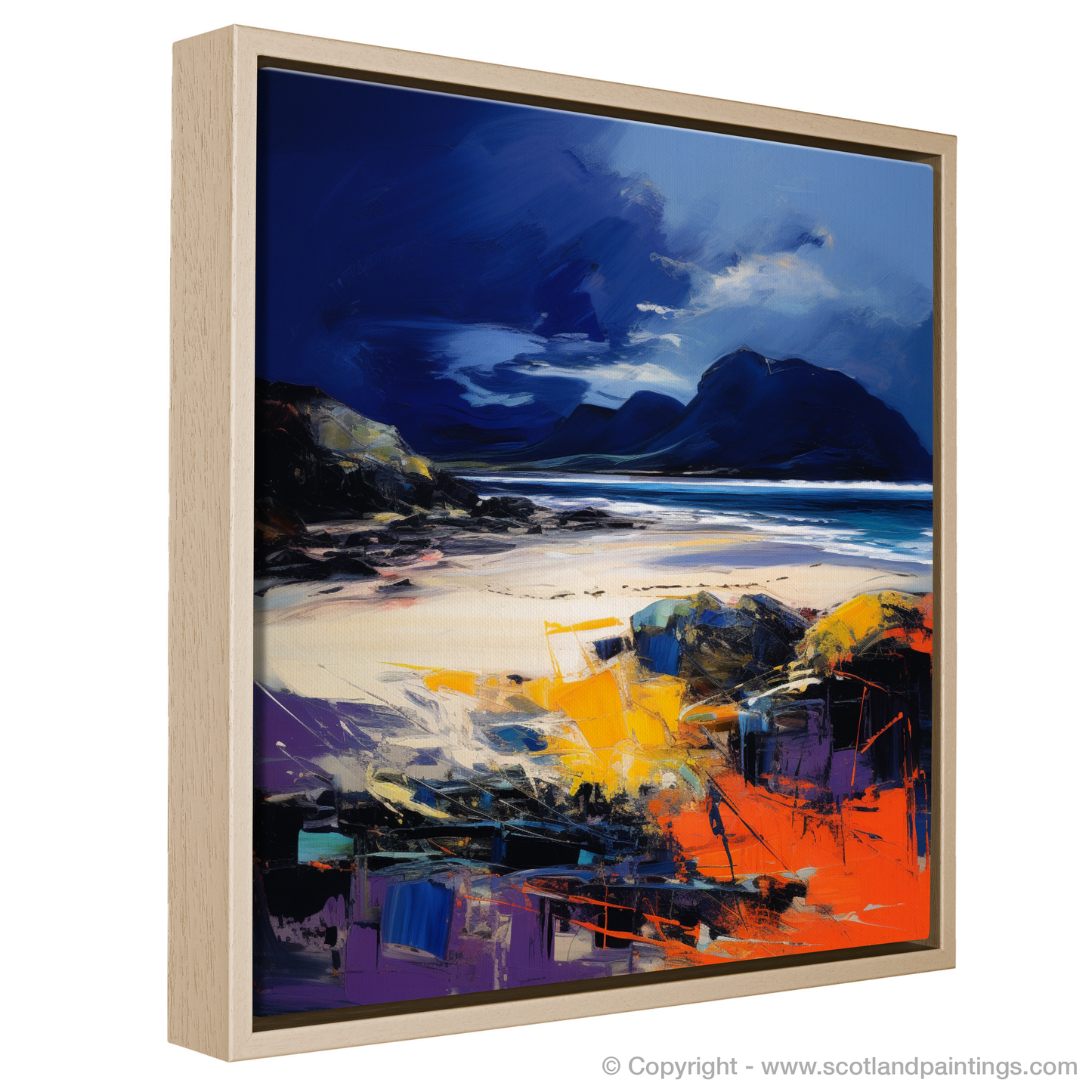 Tempestuous Camusdarach: An Abstract Expressionist Ode to Scotland's Coast