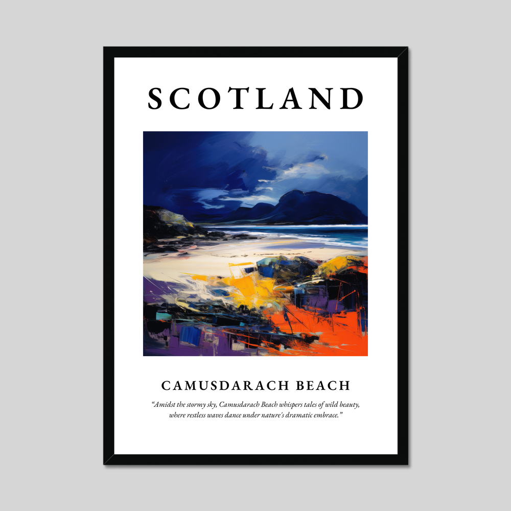 Poster of Camusdarach Beach, Scotland.