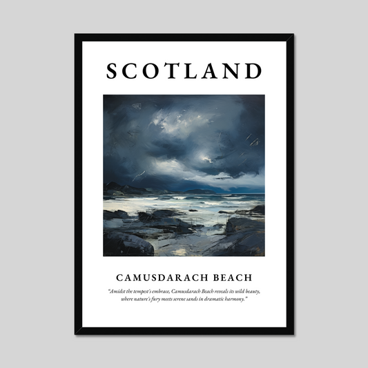 Poster of Camusdarach Beach, Scotland.