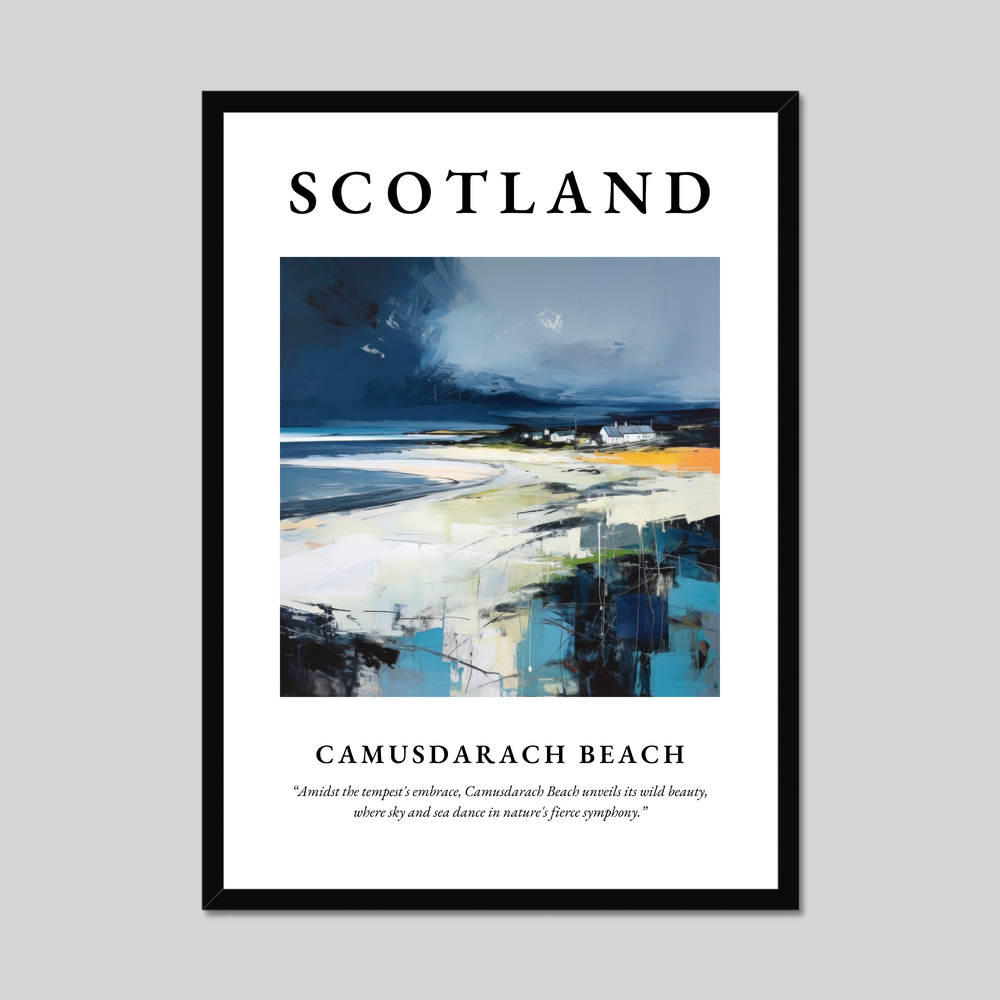 Poster of Camusdarach Beach, Scotland.